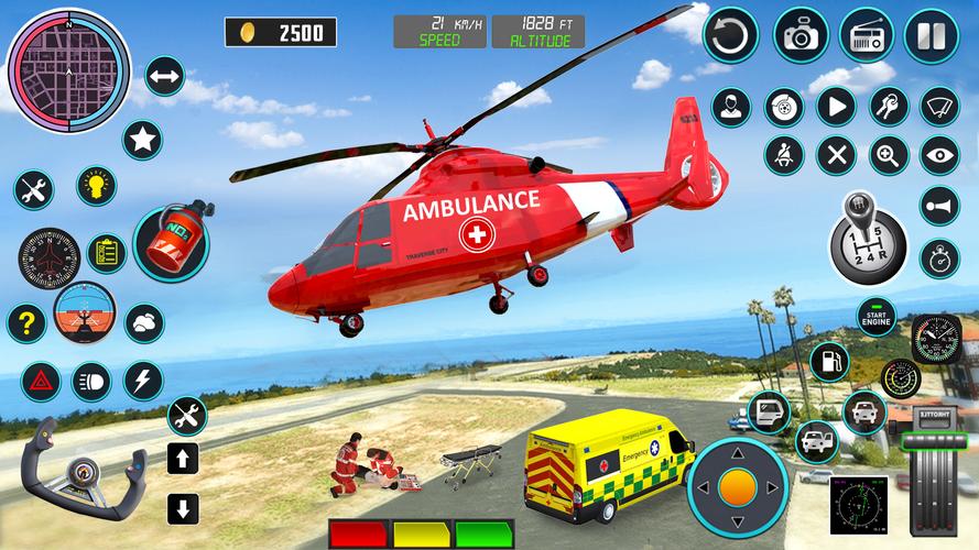 Heli Ambulance Simulator Game 스크린샷 2