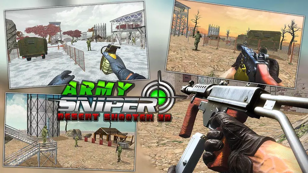 Army Sniper Desert 3D Shooter 2019 Tangkapan skrin 3