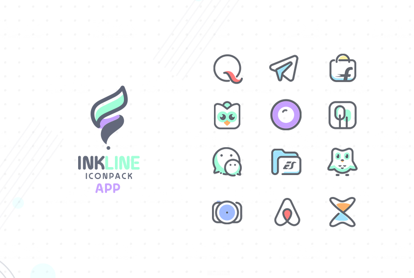 Schermata InkLine Icon Pack Mod 3