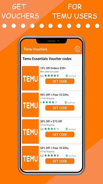 Temu Vouchers Screenshot 2