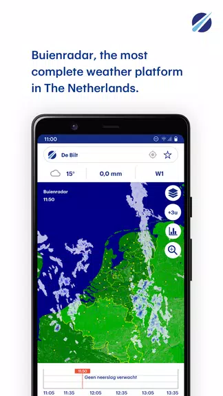 Schermata Buienradar - weer 1