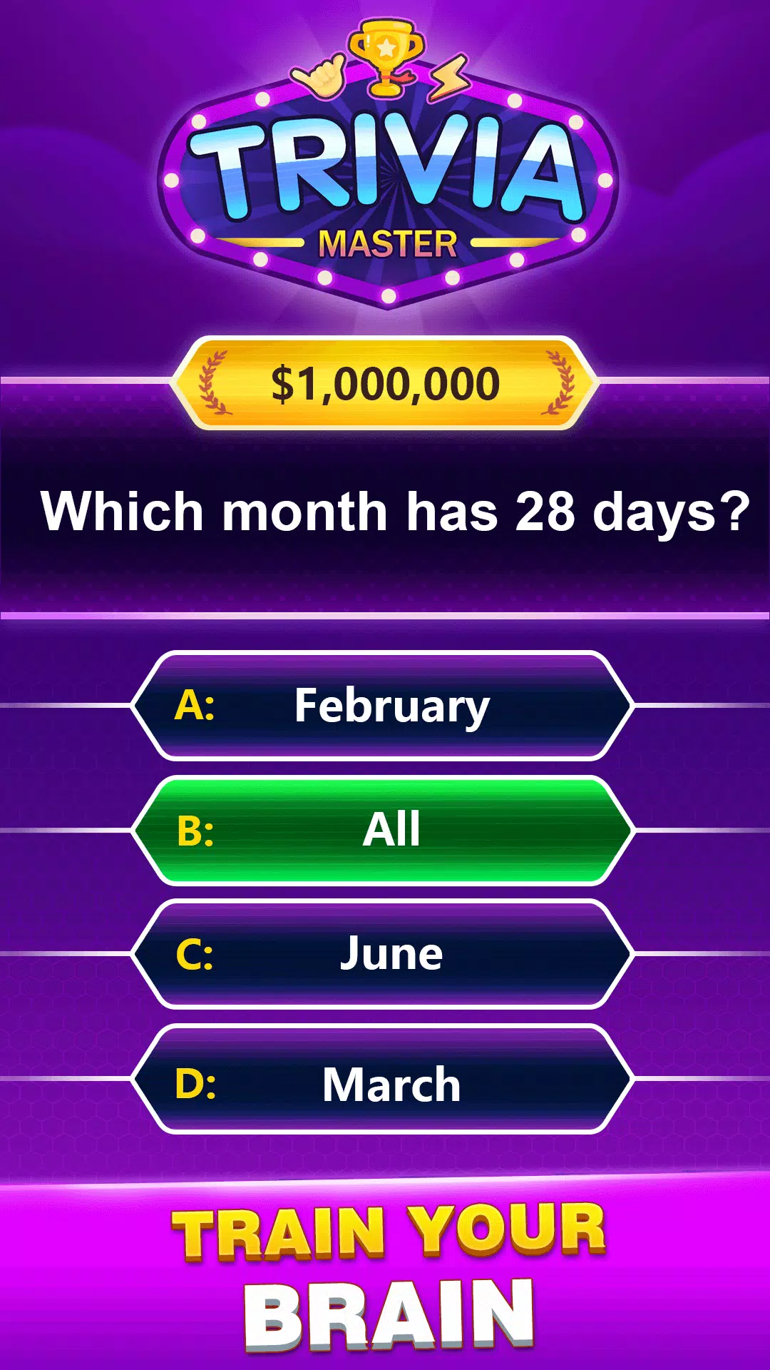 Schermata Trivia Master 1