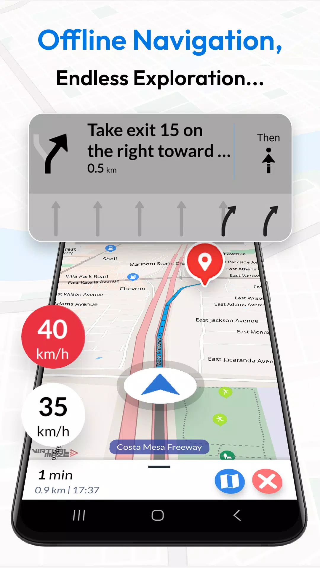 Offline Map Navigation Ekran Görüntüsü 1