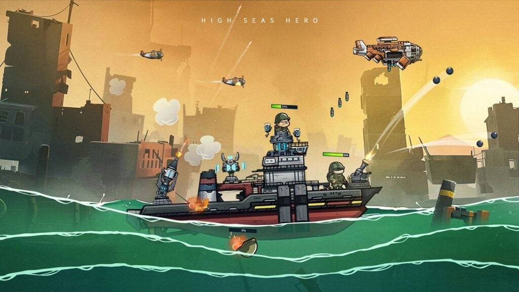 L'eroe d'alto mare combatte l'oceano post-apocalittico
