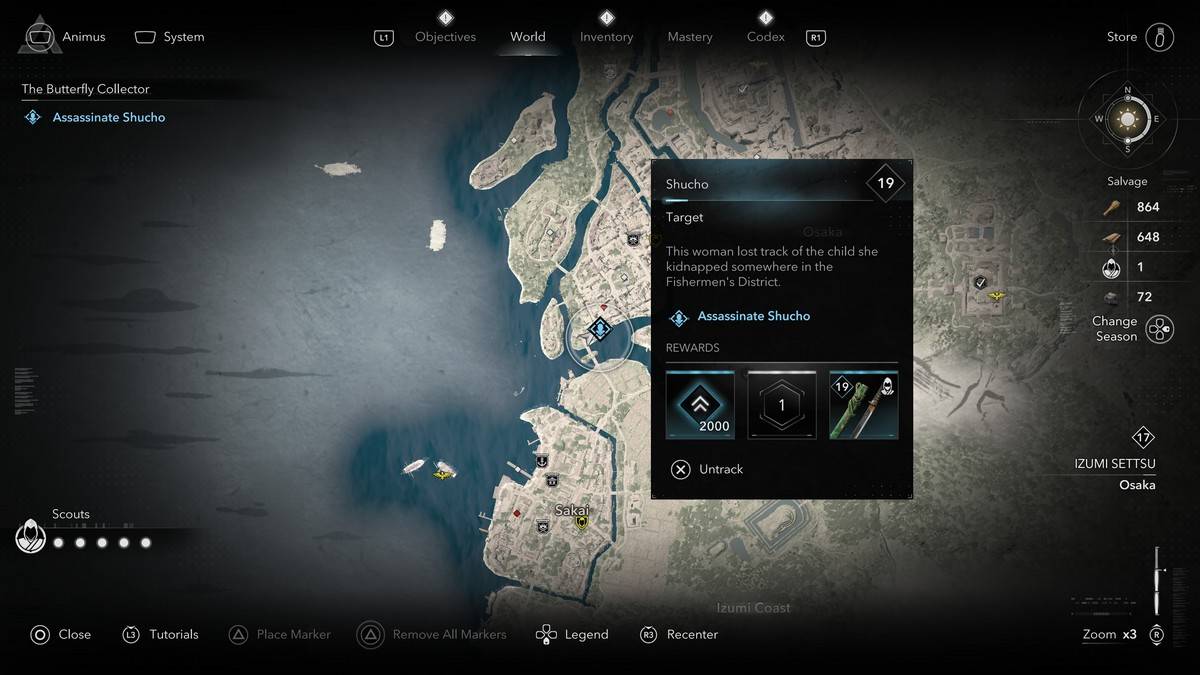 Assassin's Creed Shadows Shucho'da tüm kelebek koleksiyoncu üyelerini nasıl ve nerede bulabilirim