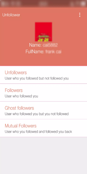 Unfollower Plus - Non followers & Following Screenshot 3