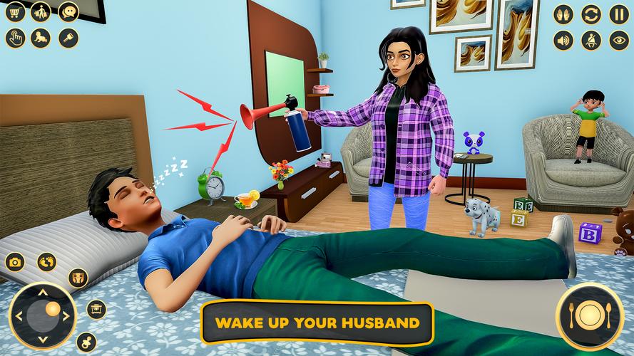 Mom Simulator Family Games 3D Tangkapan skrin 1