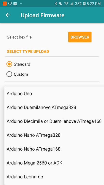 Arduino Hex Uploader-Bin/Hex ဖန်သားပြင်ဓာတ်ပုံ 3