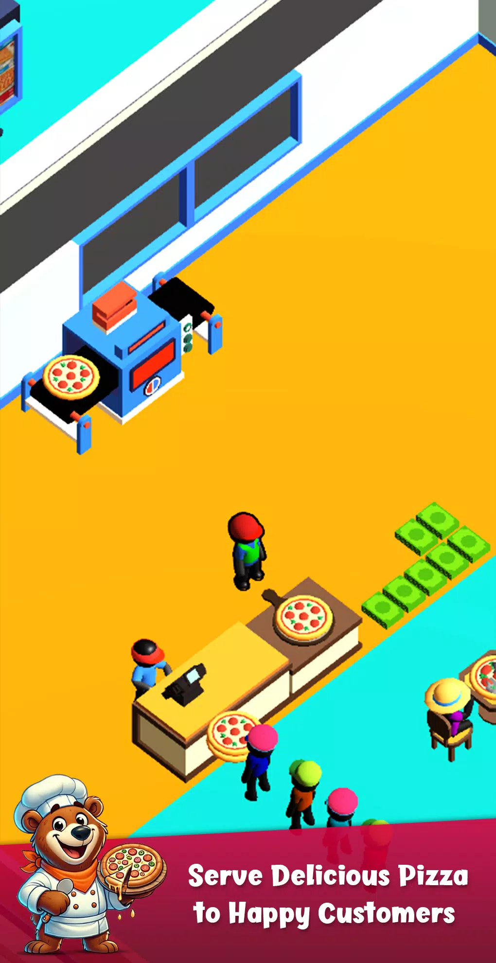 Bear Pizza Maker:Cooking Games Captura de pantalla 1