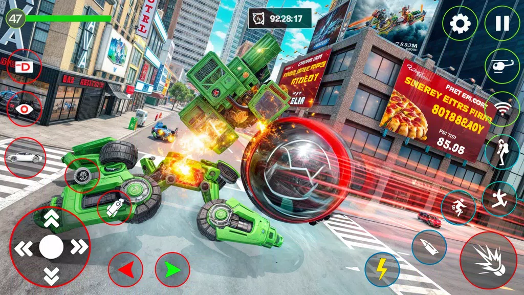 Red Ball Robot Car: Robot Game应用截图第1张