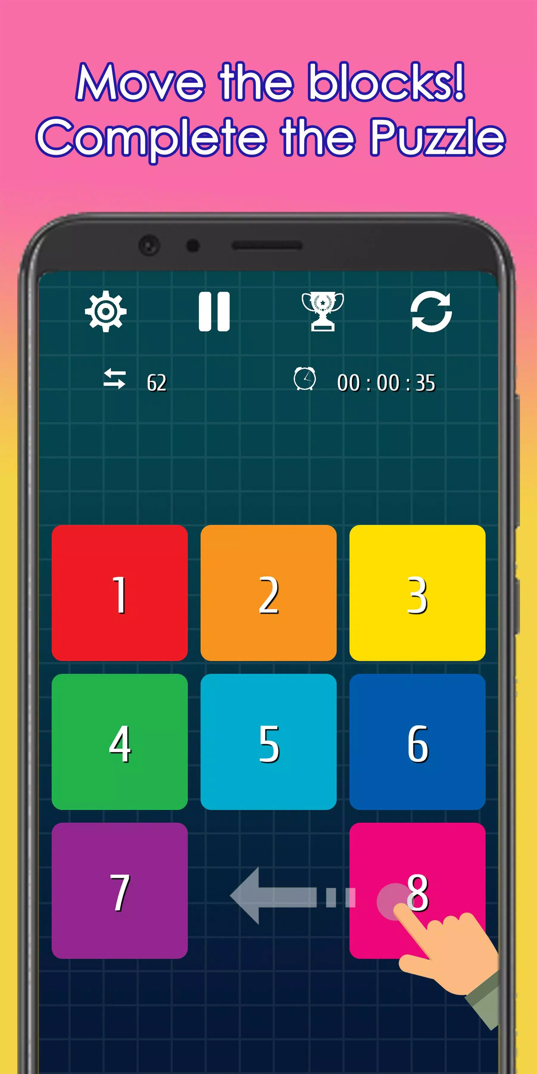 15 Puzzle -Fifteen Puzzle Game Screenshot 1