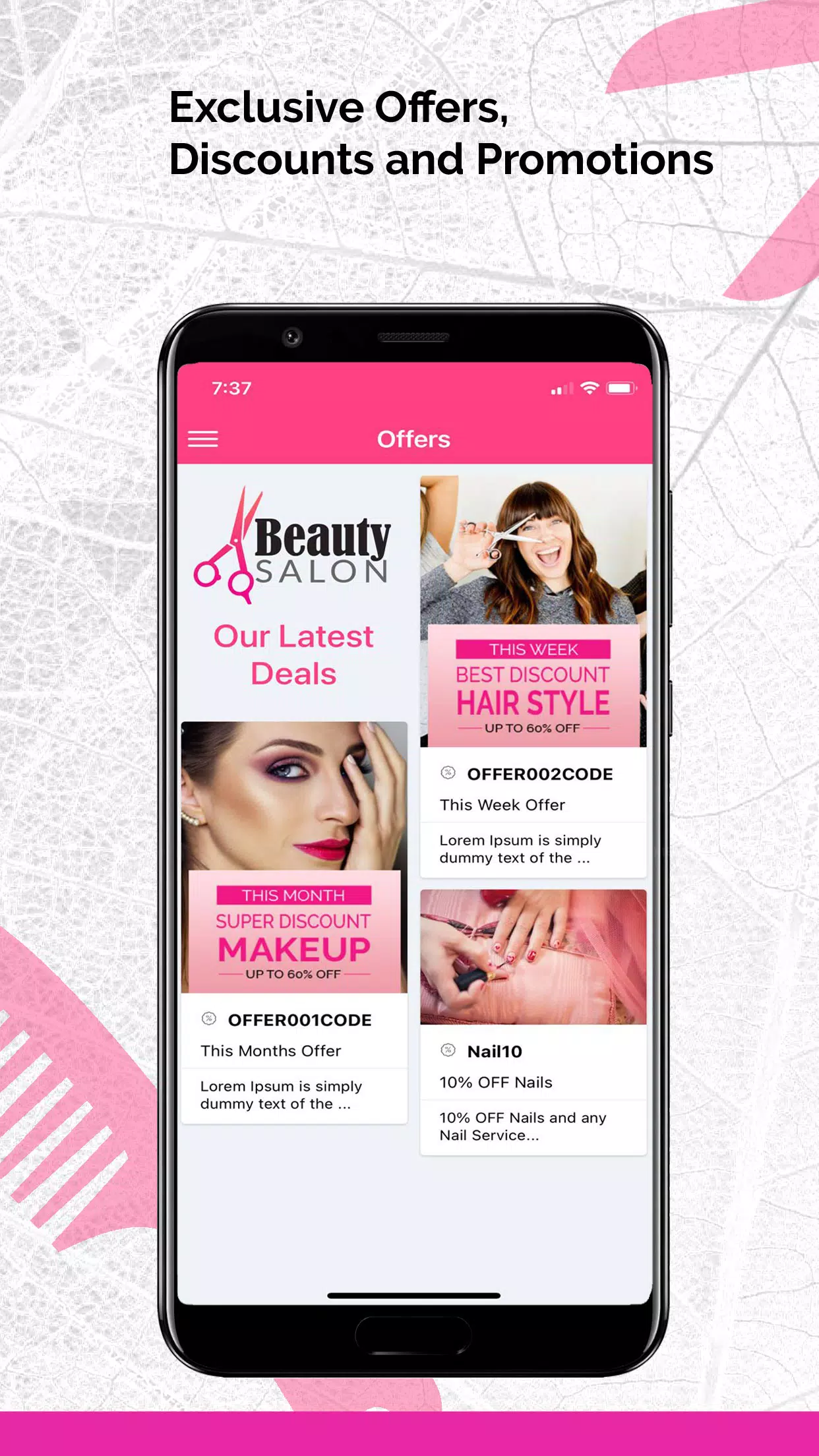 V1 Beauty Salon Parlour Barber স্ক্রিনশট 4