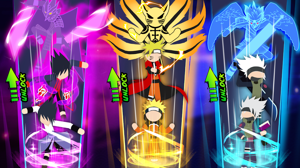 Stickman Ninja - 3v3 Battle Mod ภาพหน้าจอ 3