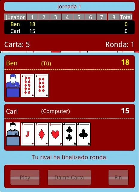 Schermata ibeBlackJack 2
