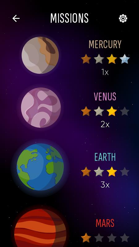 Space Math: 九九の表 スクリーンショット 2