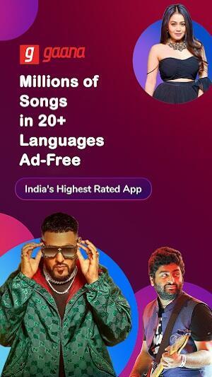 Gaana: MP3 Songs, Music App應用截圖第1張