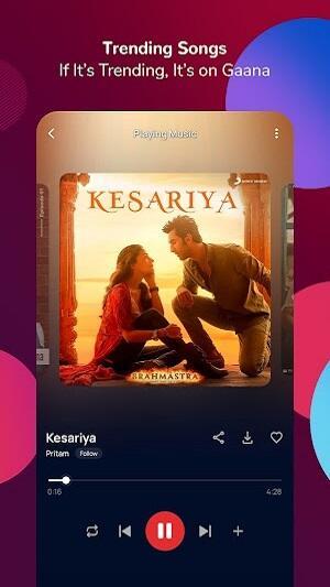 Gaana: MP3 Songs, Music App應用截圖第2張