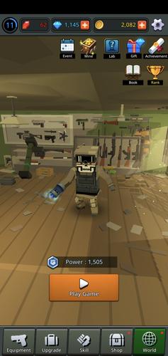 Pixel Z Legend : Gun commando Captura de pantalla 1