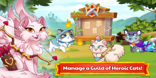Castle Cats - Idle Hero RPG ภาพหน้าจอ 1