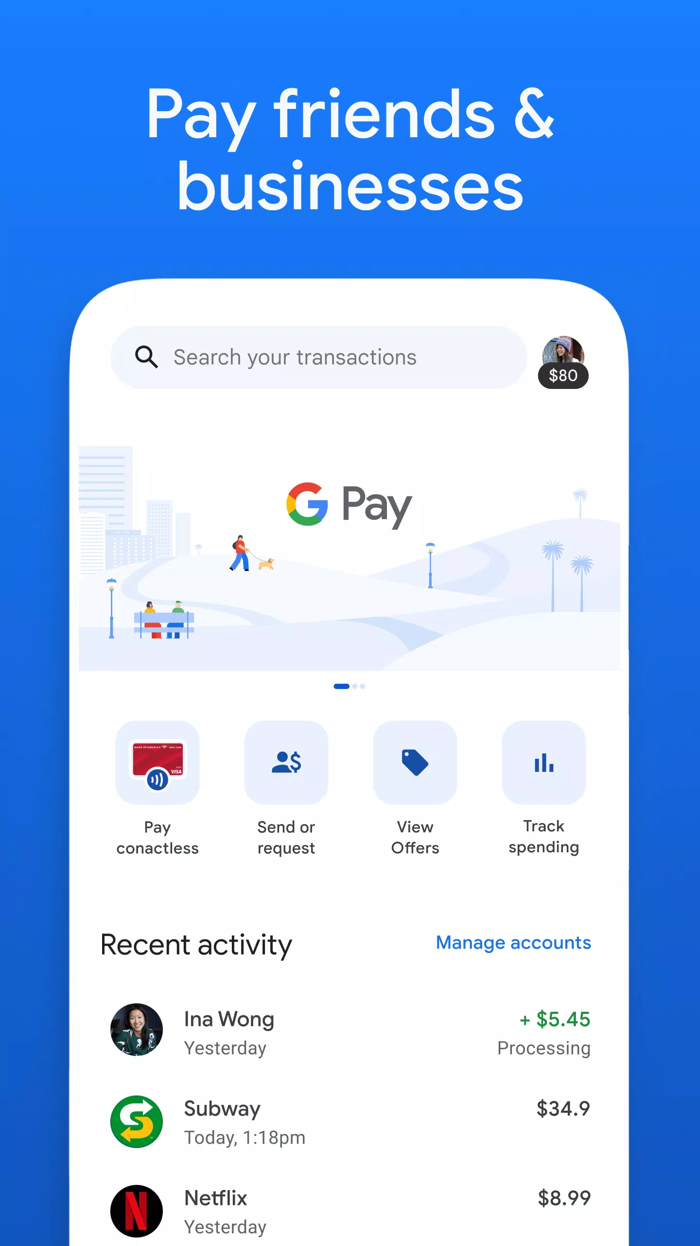 Google Pay: Save and Pay应用截图第1张