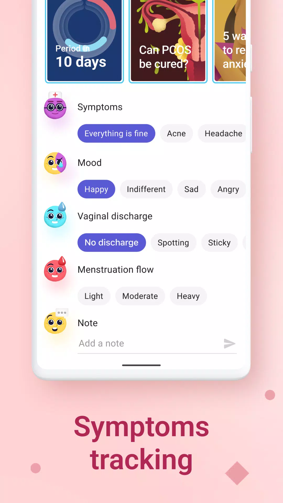 Clover－Period & Cycle Tracker Tangkapan skrin 4