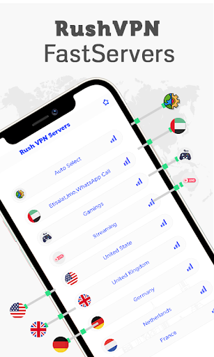 Rush VPN - Secure and Fast VPN Скриншот 2