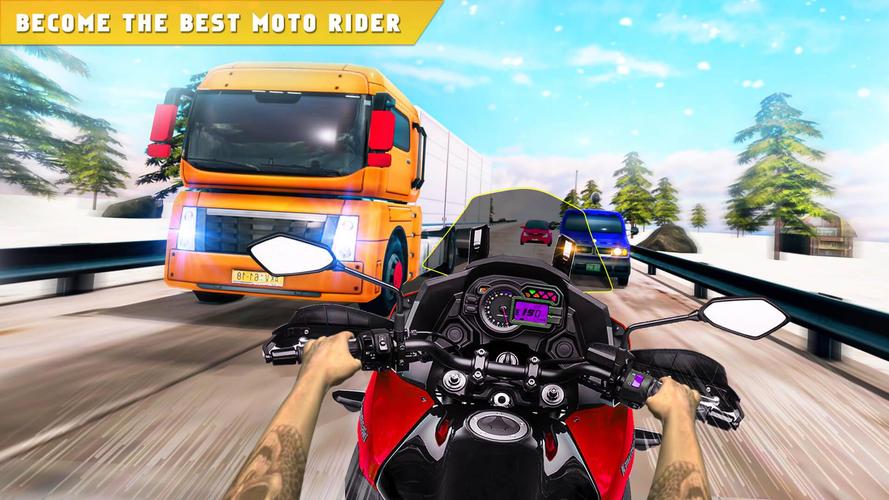 Highway Traffic Bike Race Moto Screenshot 1