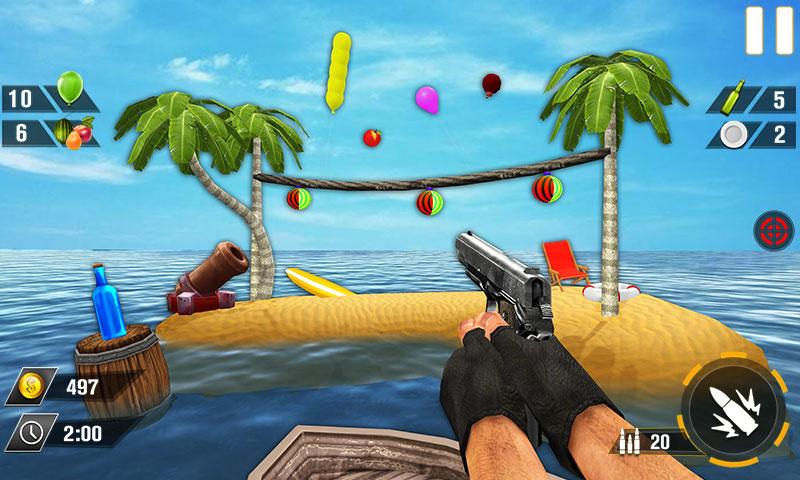 Bottle Gun Shooter Game Mod 스크린샷 4