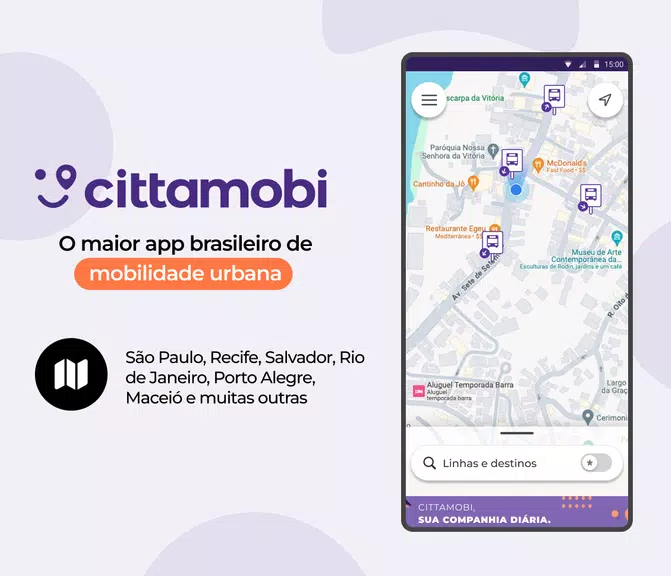 Cittamobi: Horários de Ônibus スクリーンショット 1