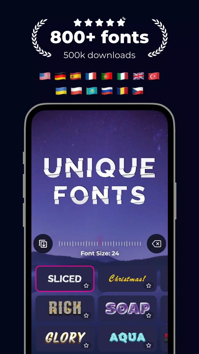 Fonts & Stickers. Add text Ảnh chụp màn hình 4