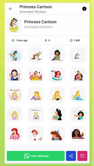 Princess Animated Stickers應用截圖第2張