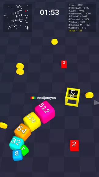 Cube Arena 2048: Merge Numbers Tangkapan skrin 3