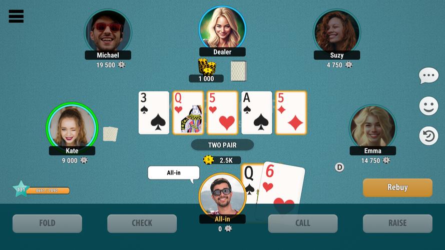 Kindza Poker ဖန်သားပြင်ဓာတ်ပုံ 2