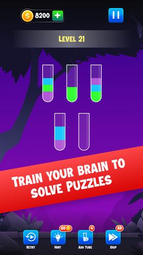 Water Sort Color Puzzle Game Captura de tela 2