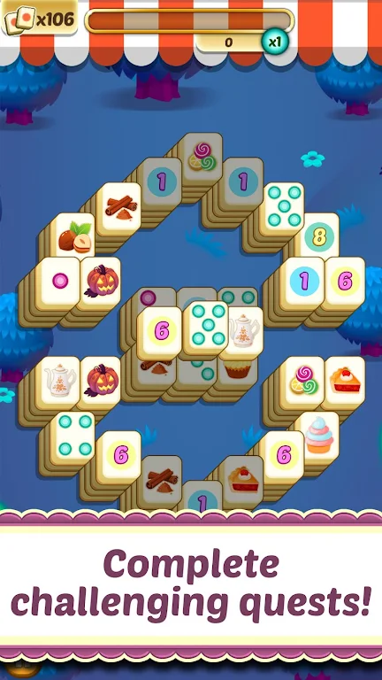 Mahjong Solitaire Cupcake Bake Ekran Görüntüsü 2