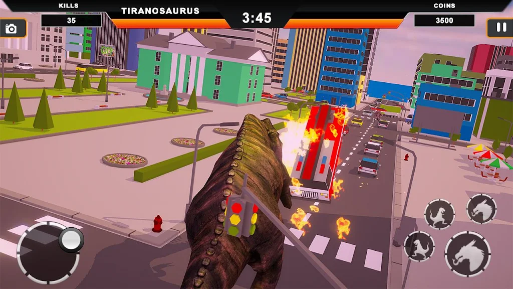 Dinosaur Rampage: Dino City Rampage Simulator应用截图第4张