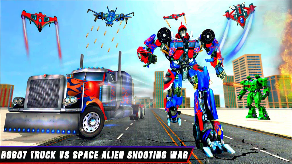 Truck Robot Transform Game ဖန်သားပြင်ဓာတ်ပုံ 1