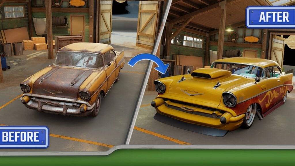 Construisez des voitures personnalisées avec le jeu de match-3 unique de Matchcreek Motors