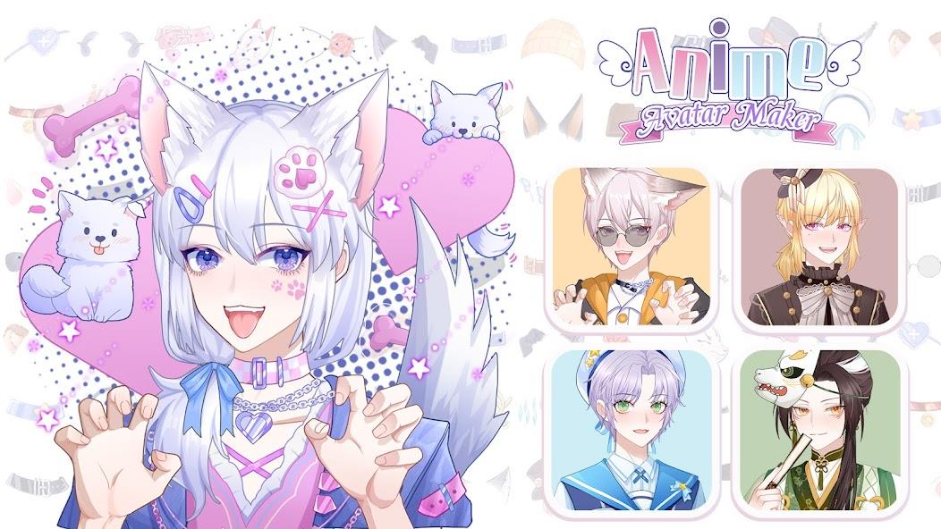 Anime Avatar Maker Creator Mod ภาพหน้าจอ 1