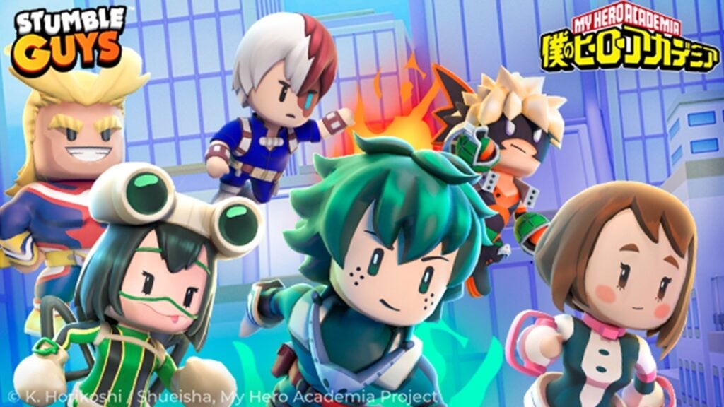 สะดุดกับ Deku และนิสัยใจคออื่น ๆ ใน Stumble Guys x My Hero Academia Crossover!