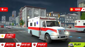 city ambulance game ဖန်သားပြင်ဓာတ်ပုံ 1