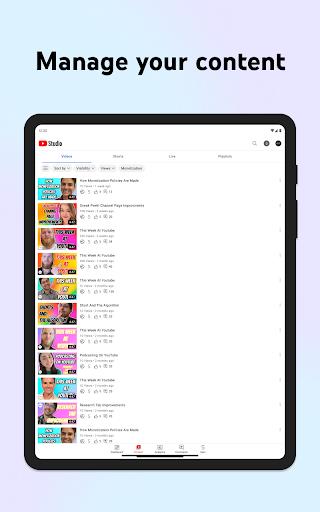 YouTube 工作室应用截图第1张