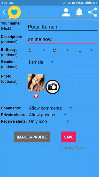 Indian Girls Chat स्क्रीनशॉट 4