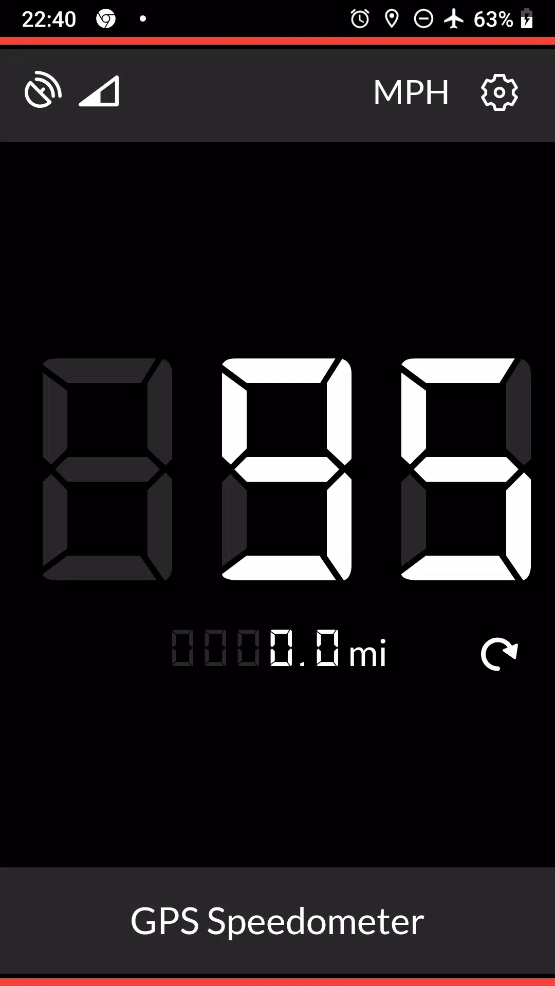 GPS Speedometer 스크린샷 1