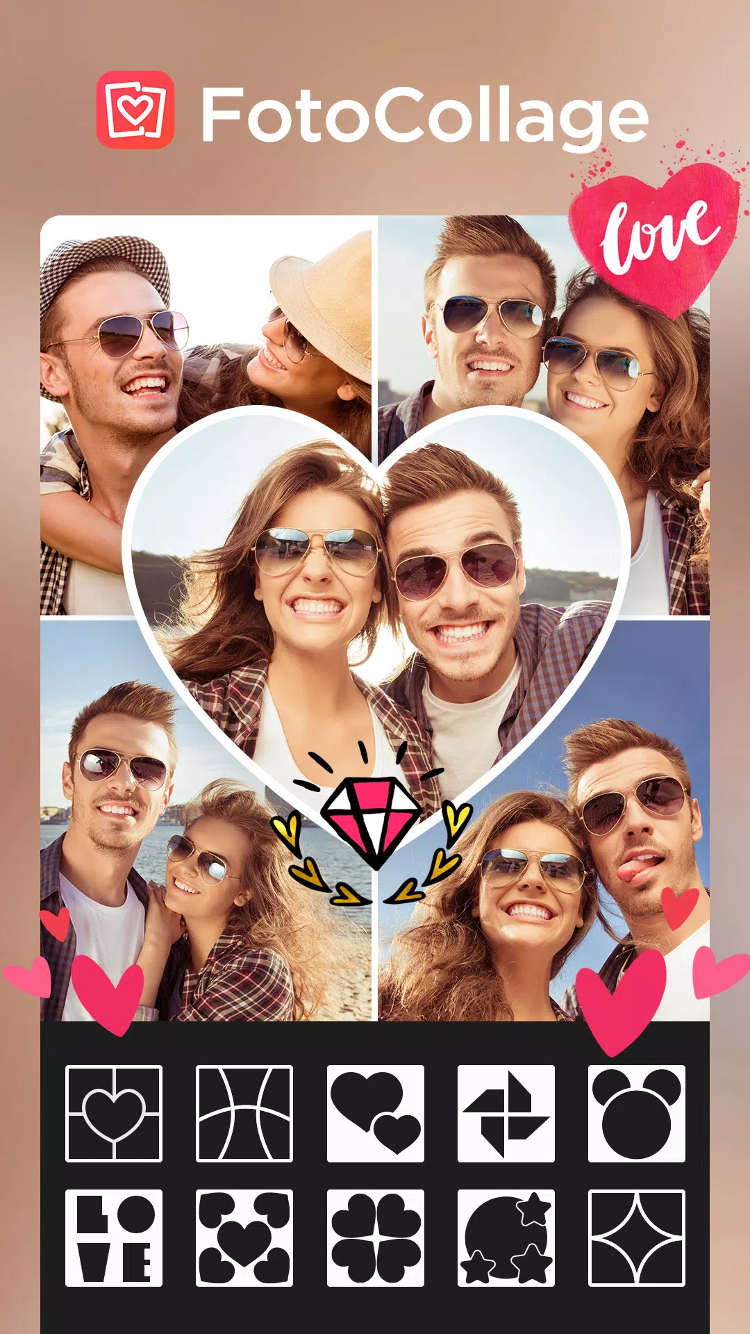 Collage Maker & Photo Editor Ảnh chụp màn hình 1