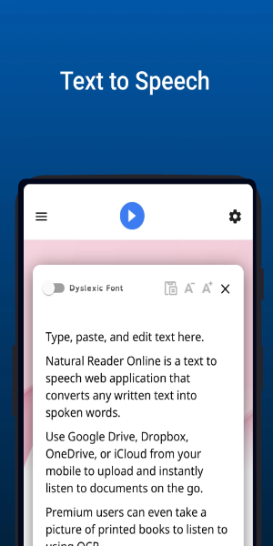 NaturalReader - Text to Speech Screenshot 1