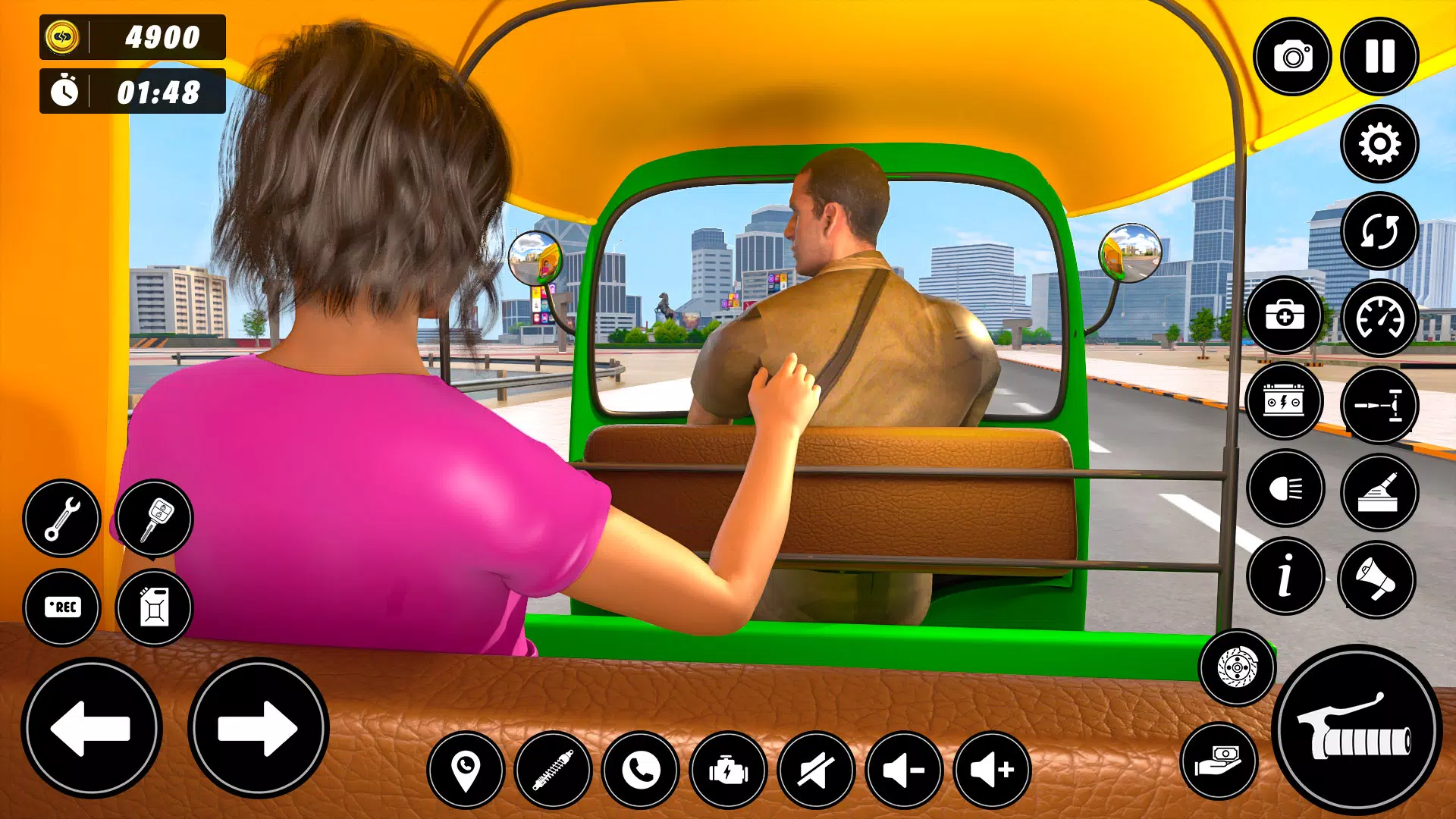 Auto Tuk Tuk Rickshaw Game Tangkapan skrin 4