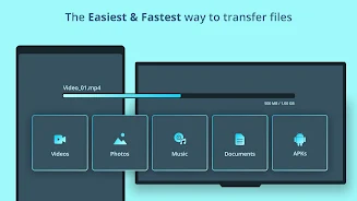 TV file transfer ဖန်သားပြင်ဓာတ်ပုံ 4