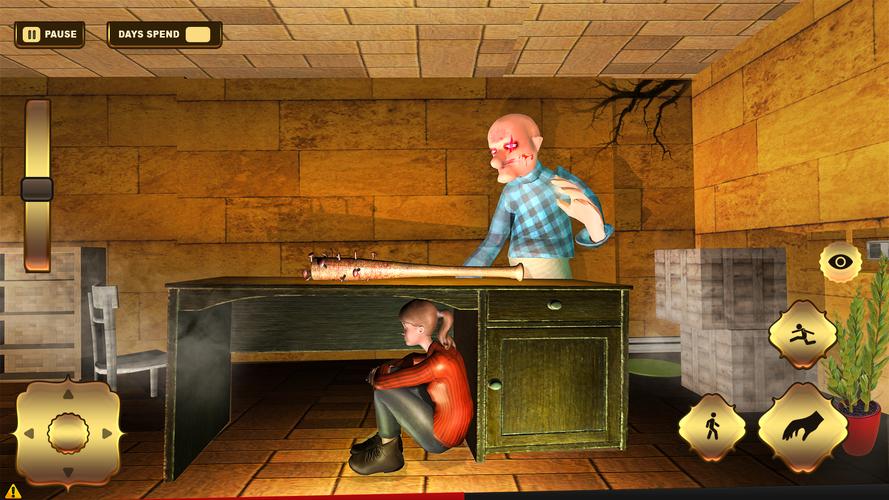 Scary Grandma Grandpa House 3D ဖန်သားပြင်ဓာတ်ပုံ 2