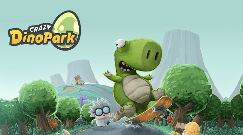 Crazy Dino Park ภาพหน้าจอ 1